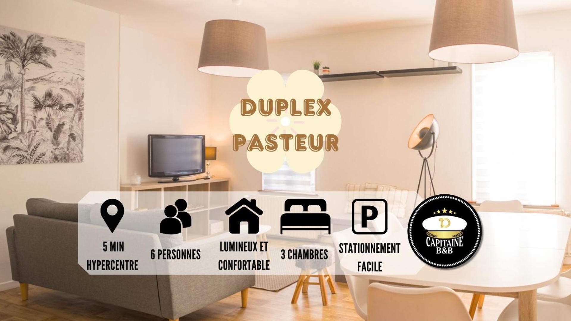 Le Duplex Pasteur - 5 Min Hypercentre - Ideal Groupe - Parking Gratuit Troyes Zewnętrze zdjęcie